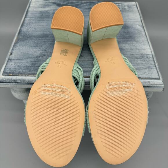 Stuart Weitzman Mint Green Heeled Sandals - Picture 9 of 11